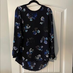 Thakoon Women’s Navy Floral Top, M